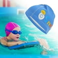 thumbnail image 2 of Unique Bargains 1 Pc Knitted PU Elastic Cartoon Snail Swim Cap Blue, 2 of 6