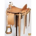 thumbnail image 5 of 15 In Western Horse Wade Saddle American Leather Ranch Roping Tan Kote Hilason, 5 of 8