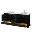 thumbnail image 2 of Wyndham Collection Wcs202080dcmunomxx Deborah 80" Free Standing Double Vanity Set - Dark, 2 of 6