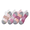 Pink / Orange, variant on Women's No Show Socks, Absolute Comfort, 4-Pack, Size 5-9