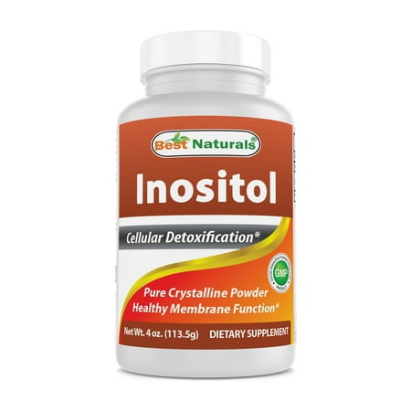 Inositol Powder 4 OZ by Best Naturals - Pure Crystalline (Best Brand Of Inositol For Pcos)
