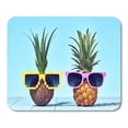 thumbnail image 1 of NUDECOR Tropical Pineapple and Coconut Bright Summer Color Two Hipster Mousepad Mouse Pad Mouse Mat 9x10 inch, 1 of 1