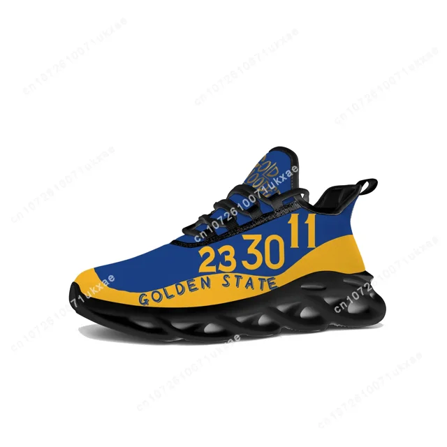 Zapatillas deportivas Golden State número 30 11 23 Gold Blooded Flats para hombre y mujer, zapatillas deportivas para correr, zapatillas DIY, personalización de calzado.