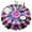 Colorful Tie Dye, variant on Rainbow Tie Dye Mandala Pattern Round Tablecloth 60"x60",Wrinkle Wipeable Table Cloth for Kitchen Dining Room Picnic Patio Party