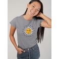 thumbnail image 2 of Vintage Sun Moon Daisy T-Shirt Women -Image by Shutterstock, Female 5X-Large, 2 of 4