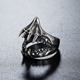 thumbnail image 3 of Anillo de tiburón anillo personalizado joyería de anillo de moda de anillo de dedo para hombres, 3 of 5