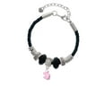 thumbnail image 2 of Delight Jewelry Mini Pink Bunny Niece Celtic Knot Leather Bead Bracelet, 7"+2" Extender, 2 of 4
