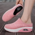 thumbnail image 5 of Women Mules Platfom Knit Open Back Sneakers Outdoor Slides Sandals Non-Slip Lightweight Walking Shoes, 5 of 7