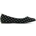 thumbnail image 5 of Ollio Women's Shoes Dot Pattern Ballet Comfort Pointed Toe Flats ZYZF150, 5 of 6
