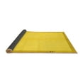 thumbnail image 2 of Ahgly Company Indoor Rectangle Solid Yellow Modern Area Rugs, 2' x 3', 2 of 4