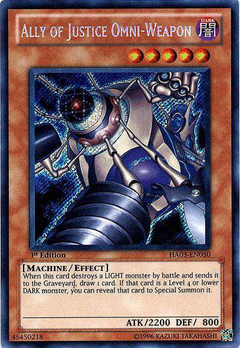 YuGiOh Hidden Arsenal 3 Secret Rare Ally of Justice Omni-Weapon HA03-EN050