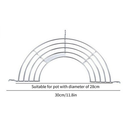 

Mittory Stainless Steel Semicircular Oil Rack Kitchen Steaming Rack Oil Filtering Heat Insulation Rack
