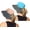Pink+blue, variant on Women's Outdoor UV-Protection-Foldable Sun-Hats Mesh Wide-Brim Beach Fishing Hat with Ponytail-Hole
