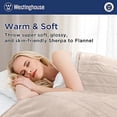 thumbnail image 5 of Westinghouse WH-HSF50-IVORY 50 x 60 in. Westinghouse Heated Sherpa to Flannel Throw, Beige, 5 of 6