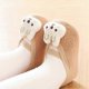 thumbnail image 4 of 1 Pair Sock Shoes Cozy Lovely Soft Non-slip Adorable Keep Warm Plush Toddler Cartoon Bunny Socks Indoor, 4 of 4