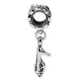 thumbnail image 3 of High Heel Shoe Dangle Charm .925 Sterling Silver Antique Finish Reflection Beads, 3 of 5