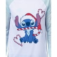 thumbnail image 3 of Disney Stitch Christmas Pajamas Men's Candy Cane 2 Piece PJ Lounge Set (M), 3 of 6