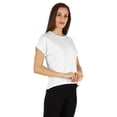 thumbnail image 3 of Inkmeso T-shirt à Épaules Tombantes et Col Rond pour Femmes, Coupe Décontractée pour l'Été, 3 of 7