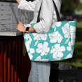 thumbnail image 4 of Wukai Vintage Floral Print Zipper Bag,large Beach Tote Bag,Waterproof Sandproof Bag,Grocery and Picnic Tote Travel Bag, 4 of 5