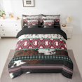 thumbnail image 2 of jejeloiu Exotic Aztec Geometric 7-Piece Twin Bedding Sets,Vintage Cowhide Print Bedding Comforter Set,Rustic Western Cowboy Sheet Sets For Men Women,Luxury Bedroom Decor Reversible, 2 of 8