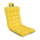 thumbnail image 2 of Cojín para silla de oficina DYNWAVEMX Cojín de felpa trasero con lazos respaldo apartamento coche Amarillo, 2 of 8