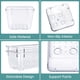 thumbnail image 3 of Juego organizador de cajones WOWBOX de plástico transparente, 25 piezas, 4 tamaños, 3 of 6