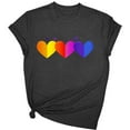thumbnail image 2 of Clearance under 5!5 Days Delivery Sevevn Ladies' Fashionable Printed Short Sleeved T-shirt Top Great Gifts for Less Black M, 2 of 3