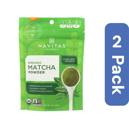 Navitas Organic Matcha Powder 3 oz (Pack Of 2)