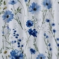 thumbnail image 5 of Chilfamy  Watercolor Flower Stall Shower Curtain, Wildflowers and Cornflowers Daisies Blooms Flower Buds Art, Fabric Bathroom Decor Set with Hooks, Green Marigold White, 5 of 7