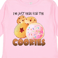 thumbnail image 4 of Inktastic I'm Just Here for the Cookies Boys or Girls Long Sleeve Toddler T-Shirt, 4 of 5