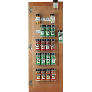 36 Spice Gripper Spice Rack - Spice Clip Organizer - Spice Rack Gripper Clips Organizer for Cabinet Door with Stick or Screw Option