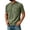 07# Army Green, variant on Qwertyu Men's Cotton T-Shirts Heavy Loose Fit Vintage Washed Tee Unisex Short Sleeve Casual Tee Tops with Pocket Hot Pink L