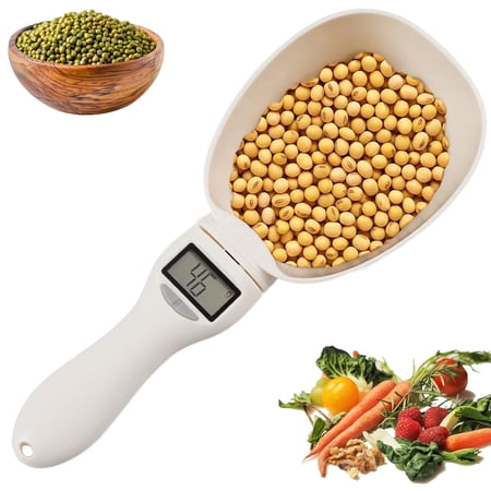 Digital Measuring Spoon Scale, Electronic Kitchen Scale with LCD Display, High Precision Grams and Ounces Conversion for Baking and Spices Seasoning