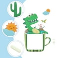 thumbnail image 3 of 1pc Cartoon Switch Sticker 3D Vivid Switch Sticker Self Adhesive Sticker (Dinosaur), 3 of 9