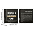 thumbnail image 3 of Kokovifyves Men's Shaving Soap 60g Mild Softening Beard Smoothing Shaving Moisturizing Shaving Soap, 3 of 9