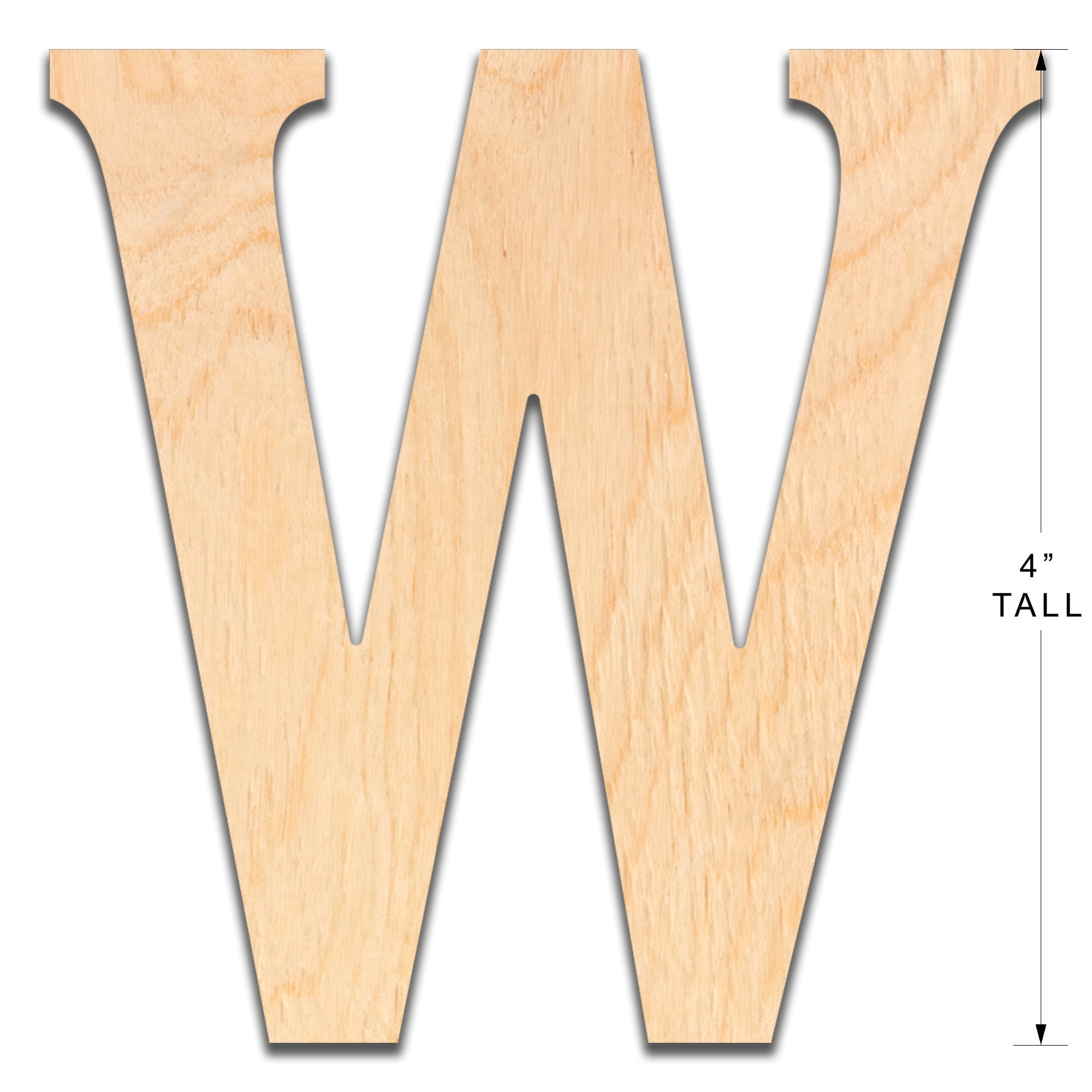  4 Inch Wooden Letter T - Cut from Baltic Birch Plywood, This 4  inch Wood Letter is Ready for Painting or Decorating. for Home Decor,  Office Signs, or Party Decorations.