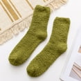 thumbnail image 4 of Green Socks Women Fuzzy Fluffy Cozy Slipper Socks Warm Soft Winter Plush Home Sleeping Socks, 4 of 6