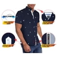 thumbnail image 3 of Mens Slim Fit Short Sleeve Button Down Oxford Shirt, 3 of 3