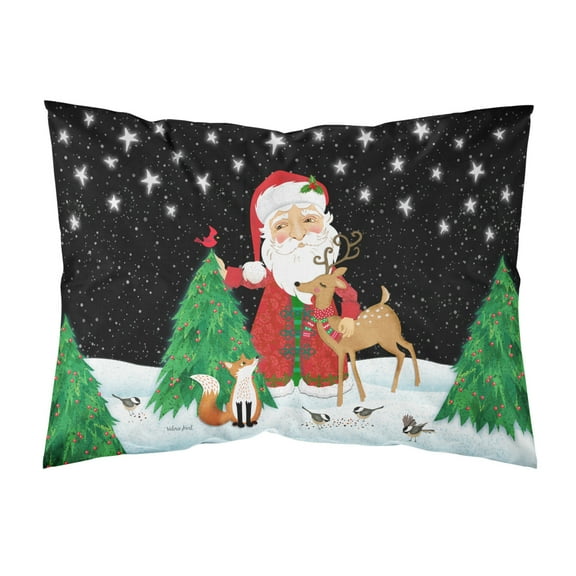 Santa Claus Christmas Fabric Standard Pillowcase