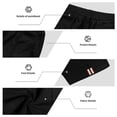 thumbnail image 5 of LNZGNM Mens Sweat Shorts Drawstring Elastic Waist Sports Shorts Casual Lightweight Breathable Short Pants Hiking Shorts with Pockets,Black XL, 5 of 8