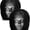 A Type, variant on Ghost Face Headrest Covers, Scary Face Printing Auto Seat Universal Halloween Elastic Models Headrest Protector-Eye Effects Cover Funny Decoration for Car Interior Vehicle Truck SUV (A Type, 2PCS)