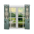thumbnail image 3 of MKHERT Sugar Skull Window Curtain Kitchen Curtains Window Treatments 26x39 inch,Set of 2, 3 of 3