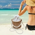 thumbnail image 5 of YHAICO Easter Basket Buckets Egg Buckets Gifts Tote Bags Egg Hunt Cute Cookies Beach Storage for Holiday Picnic Handbag Rattan Woven Basket Woven Bag Cute Hanging Basket, 5 of 6