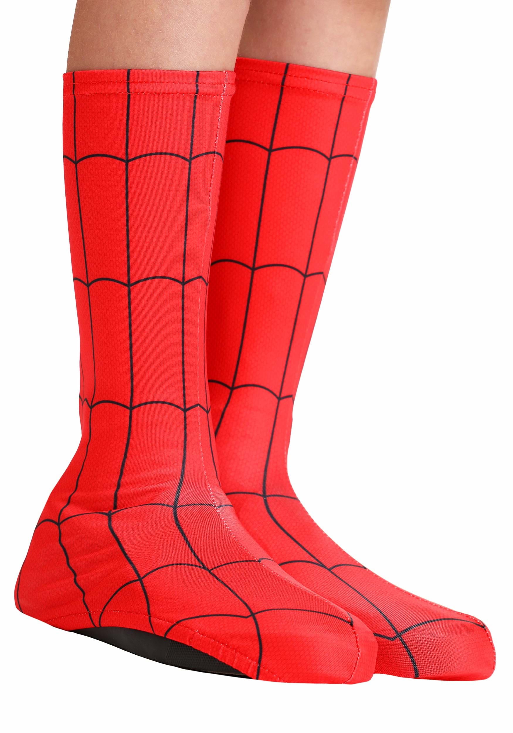 Kid's Spider-Man Costume Boot Covers