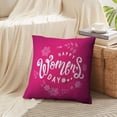 thumbnail image 4 of LALILO Throw Pillow Covers Women Day Lettering Happy Womens Day Cushion Cover 18" x 18", 3256 Pack, 4 of 6