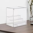 thumbnail image 6 of Almencla Showcase Display Case Storage Bin Dustproof Clear Display Stand Storage Box for Sundries Dolls Model Small Figurines Cars Toys Clear with steps, 6 of 8