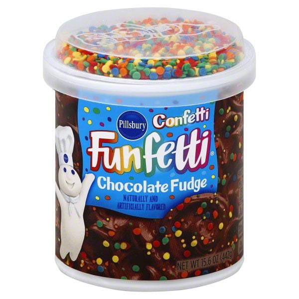 Pillsbury Funfetti Chocolate Fudge Frosting 15.6 oz