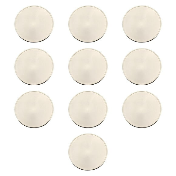 Luzkey 10x Blank Challenge Coins Birthday Iron Plating for Engraving Plated Pattern Argent
