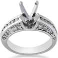 thumbnail image 1 of Diamond Engagement Ring Setting 1 Carat 14K White Gold Solitaire Mounting Semi, 1 of 4