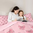 thumbnail image 4 of Feelyou Cute Princess Bowknot Twin Bedding Sets 7pcs, Dreamy Fairy Bedding Comforter Set, 4 of 8